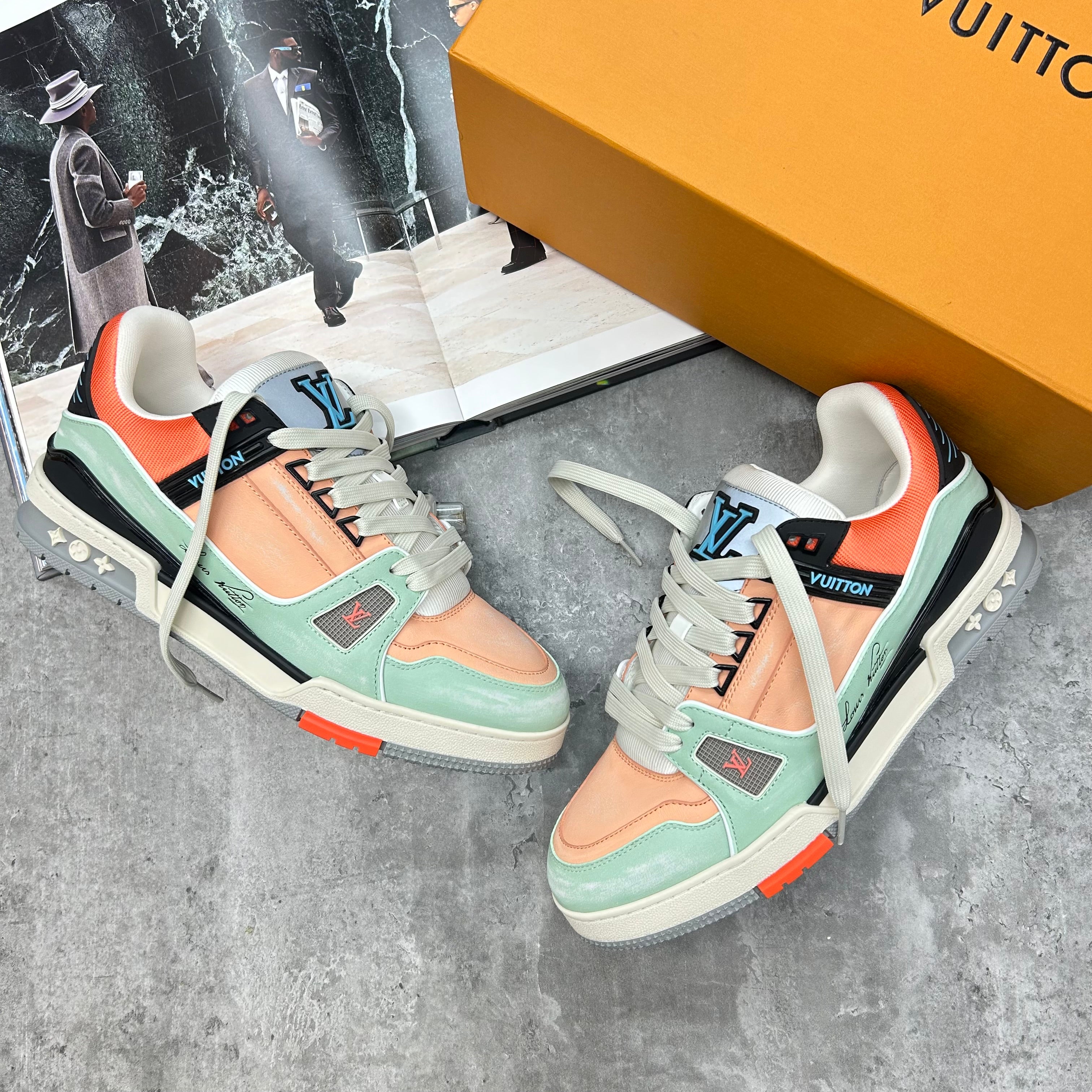 (NO BOX) LVE - TRAINERS - ORANGE/MULTI