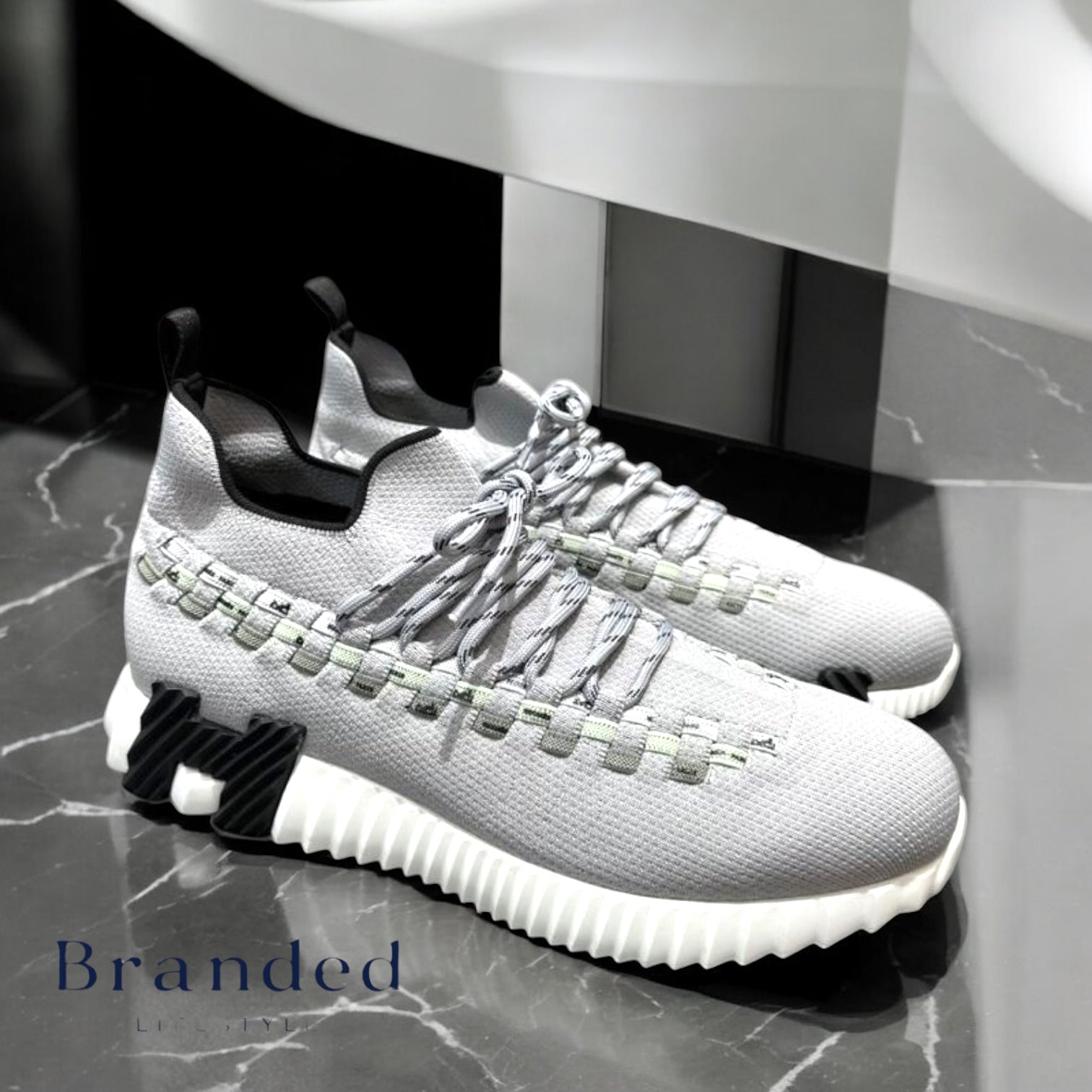 (PRE-ORDER) HMES - FLEX SLIP ON TRAINERS - GREY