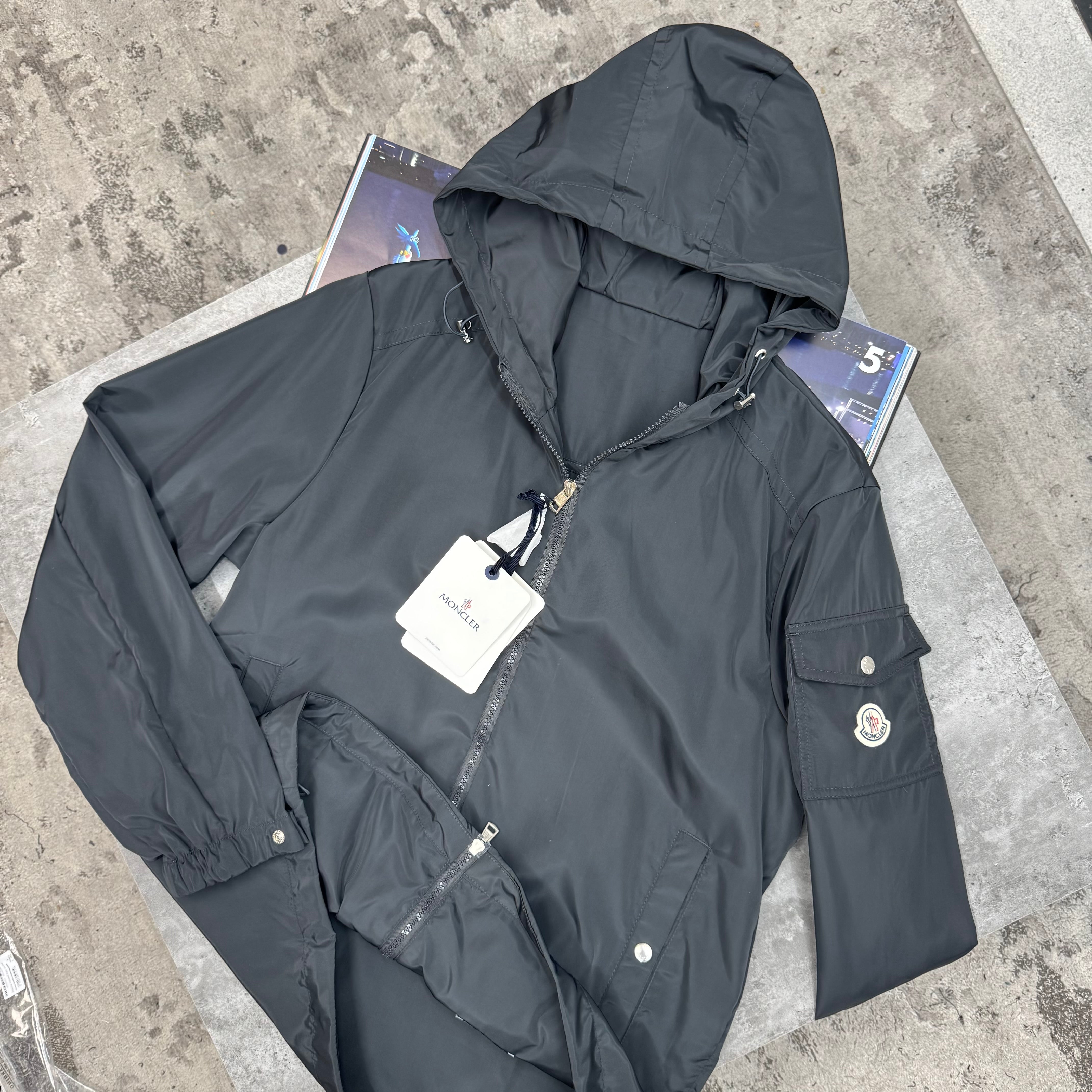 MNCLR - ETIACHE HOODED JACKET - CHARCOAL
