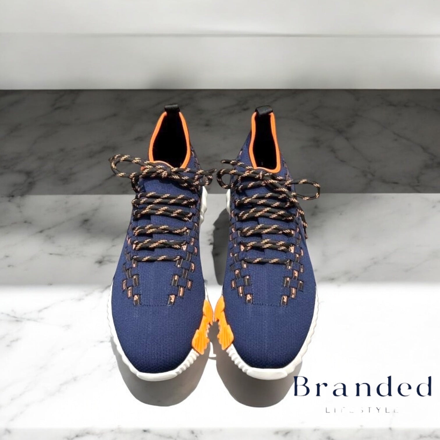 (PRE-ORDER) HMES - FLEX SLIP ON TRAINERS - NAVY