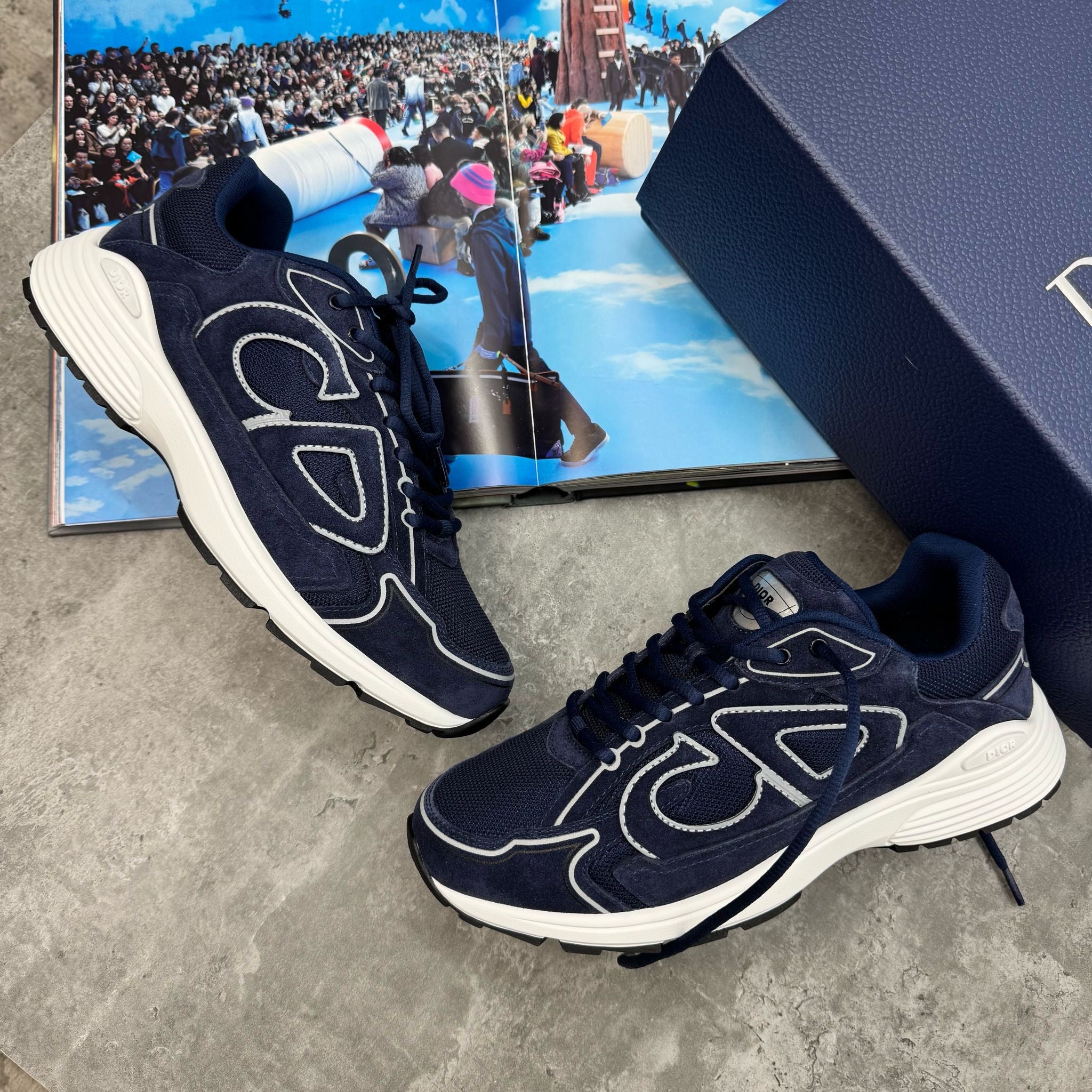 B30 - TRAINER - BLUE SUEDE
