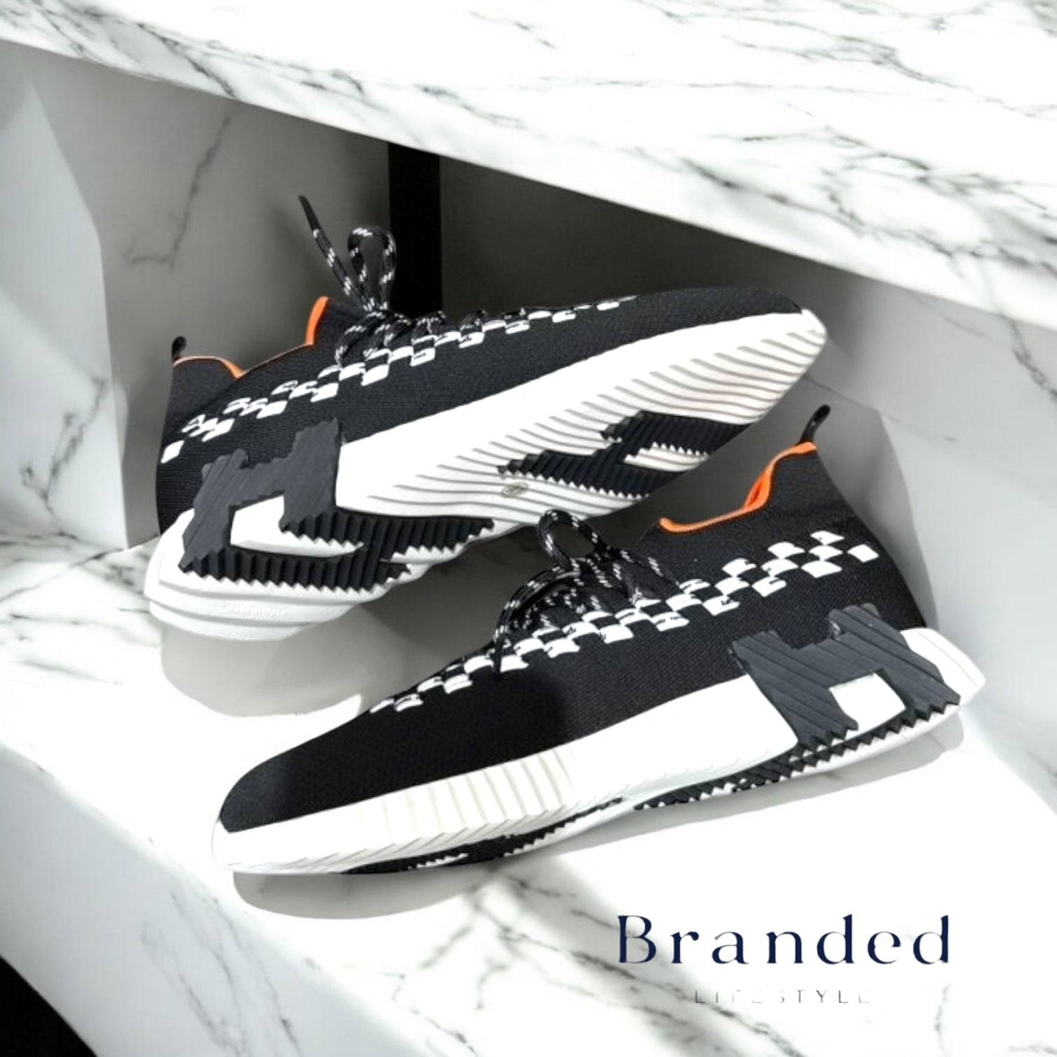 (PRE-ORDER) HMES - FLEX SLIP ON TRAINERS - BLACK