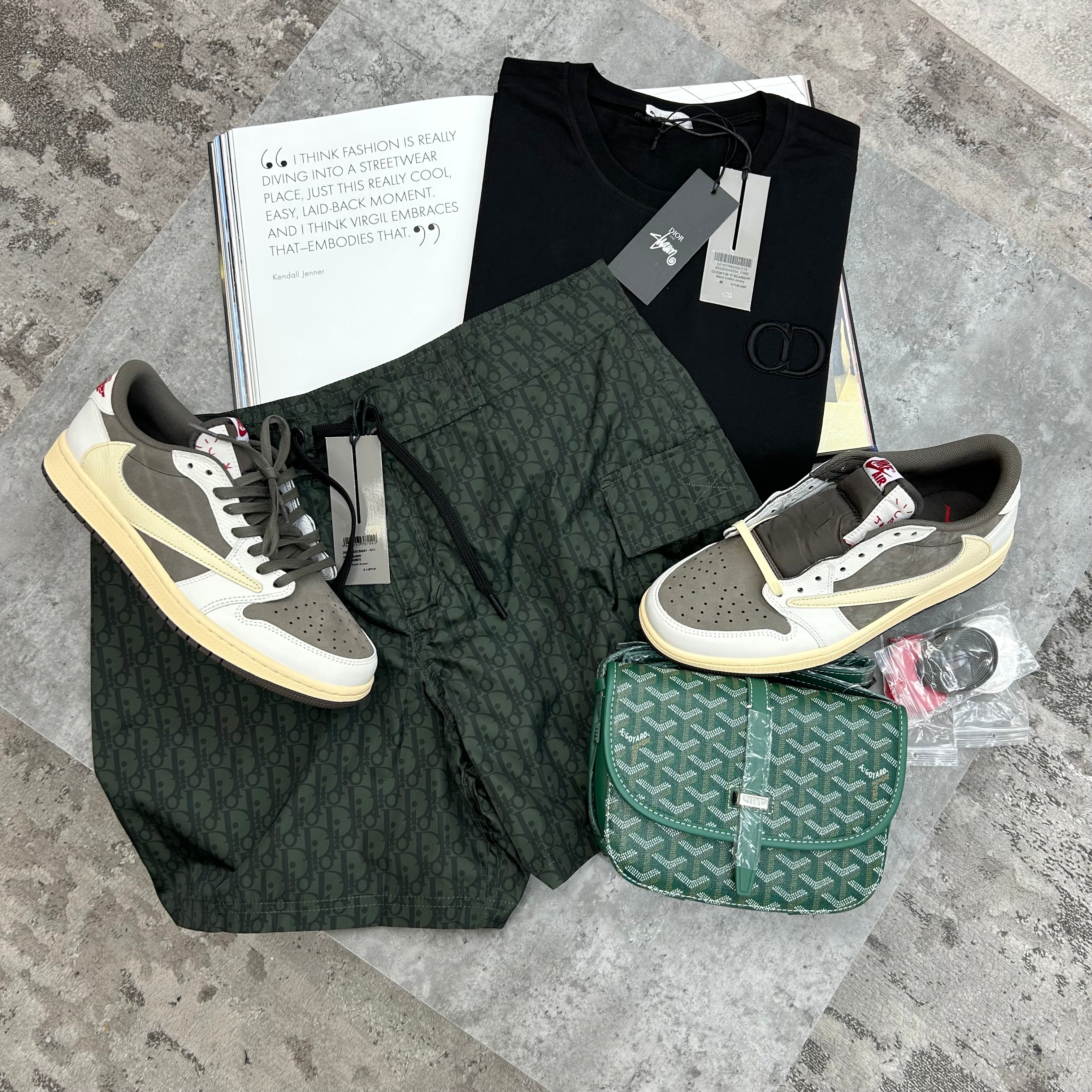 DIOR - OBLIQUE SWIMS - KHAKI