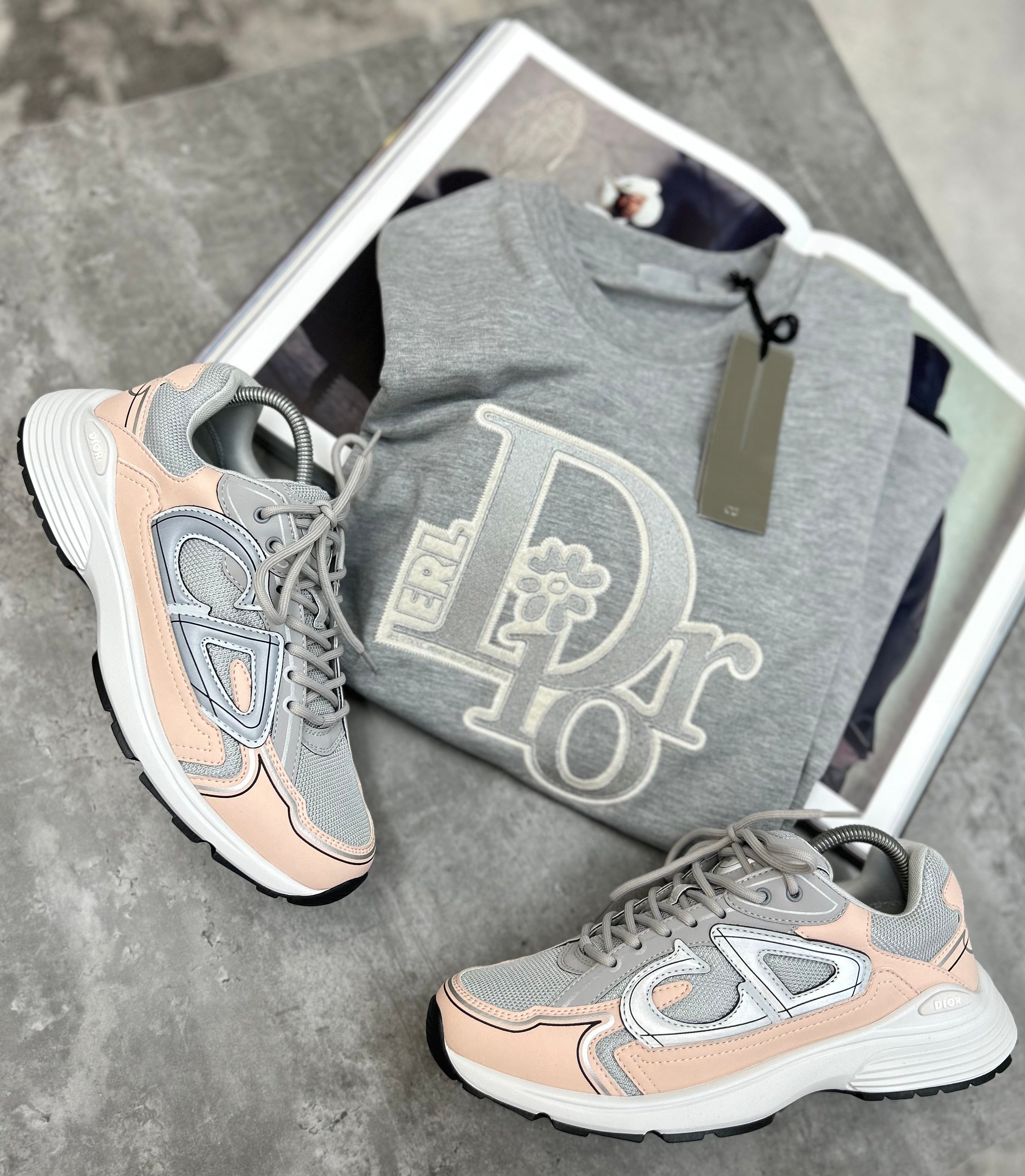 DIOR B30 WHITE/SALMON (PRE - ORDER)