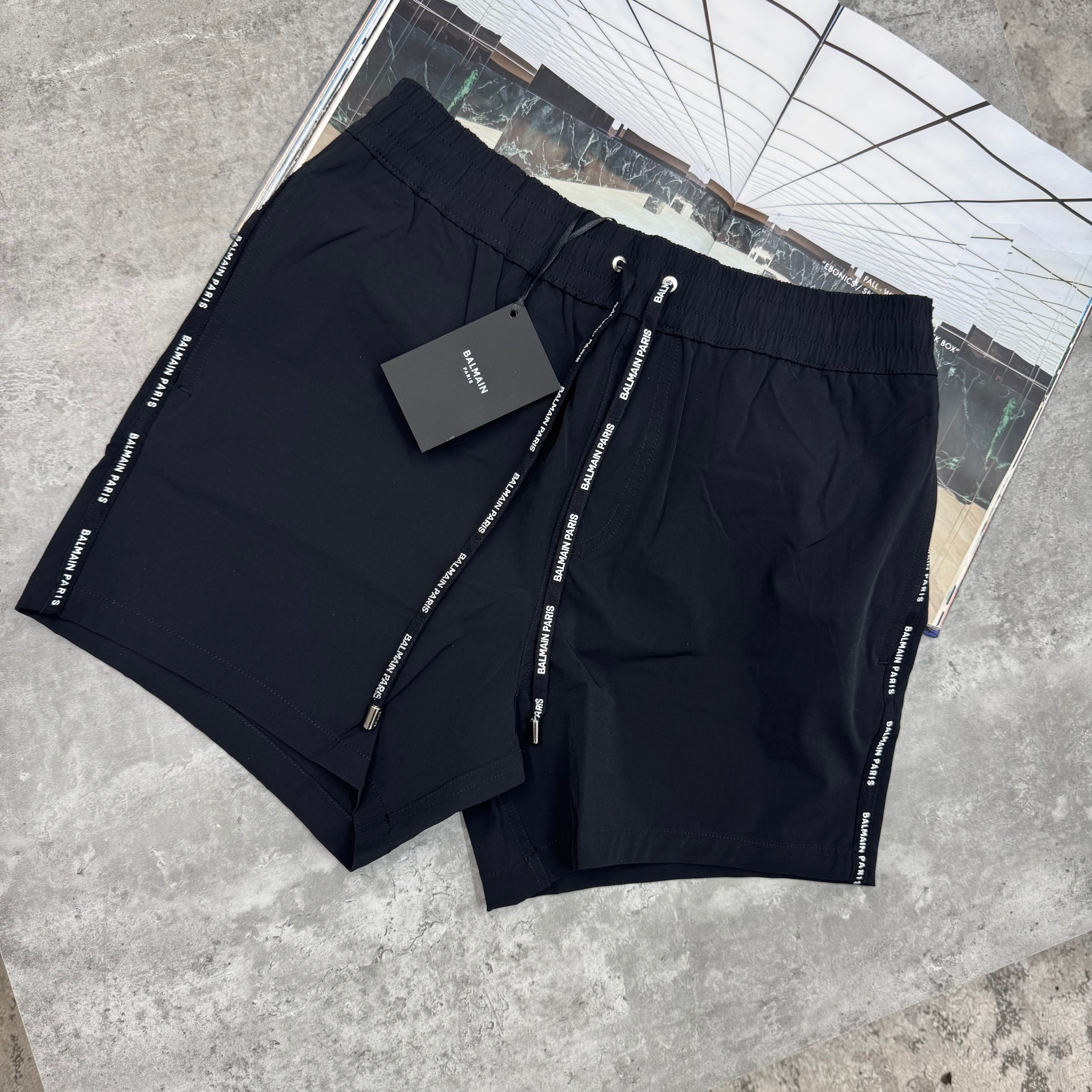 BLM - STRIPE SWIMS - BLACK