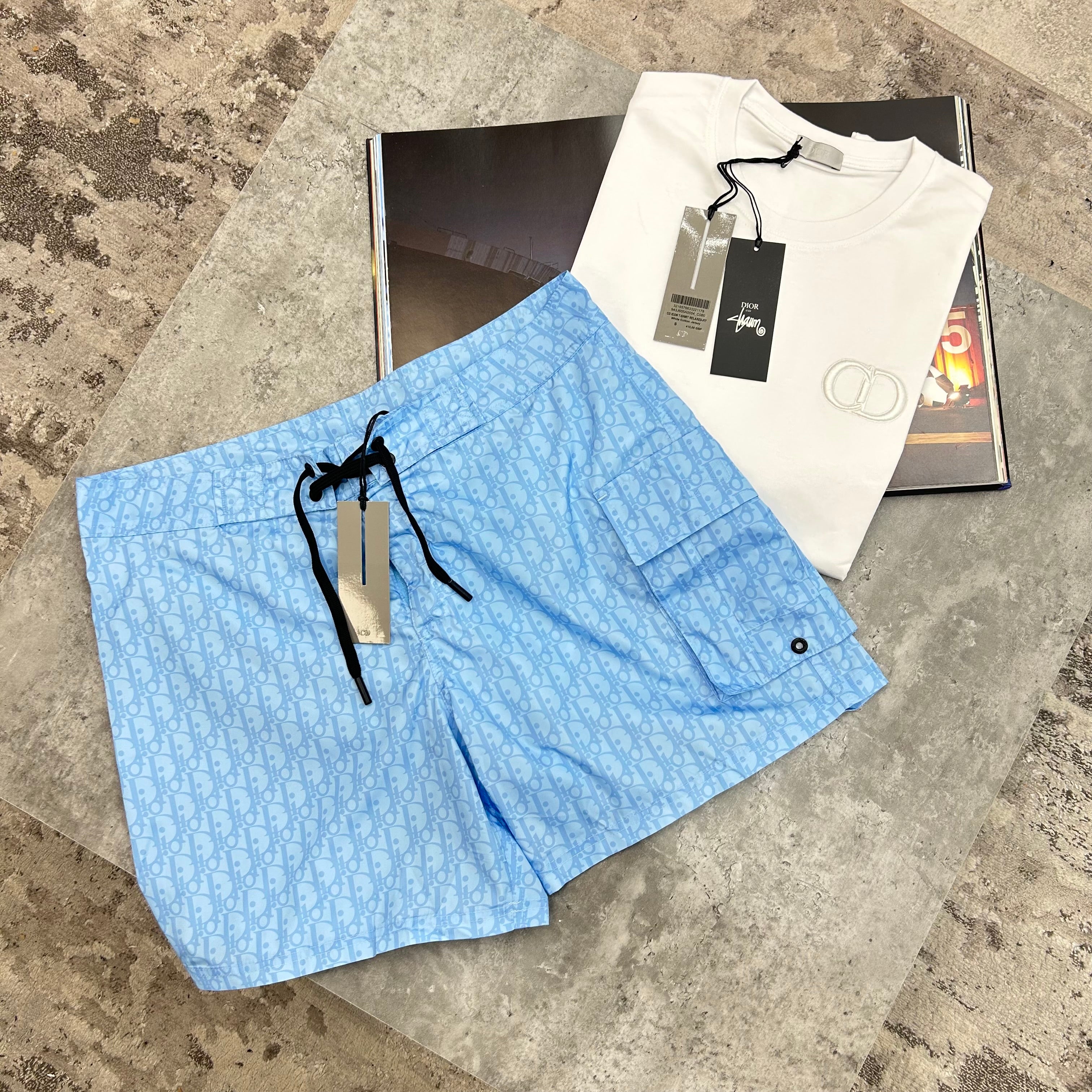 DIOR - OBLIQUE SWIMS - SKY BLUE