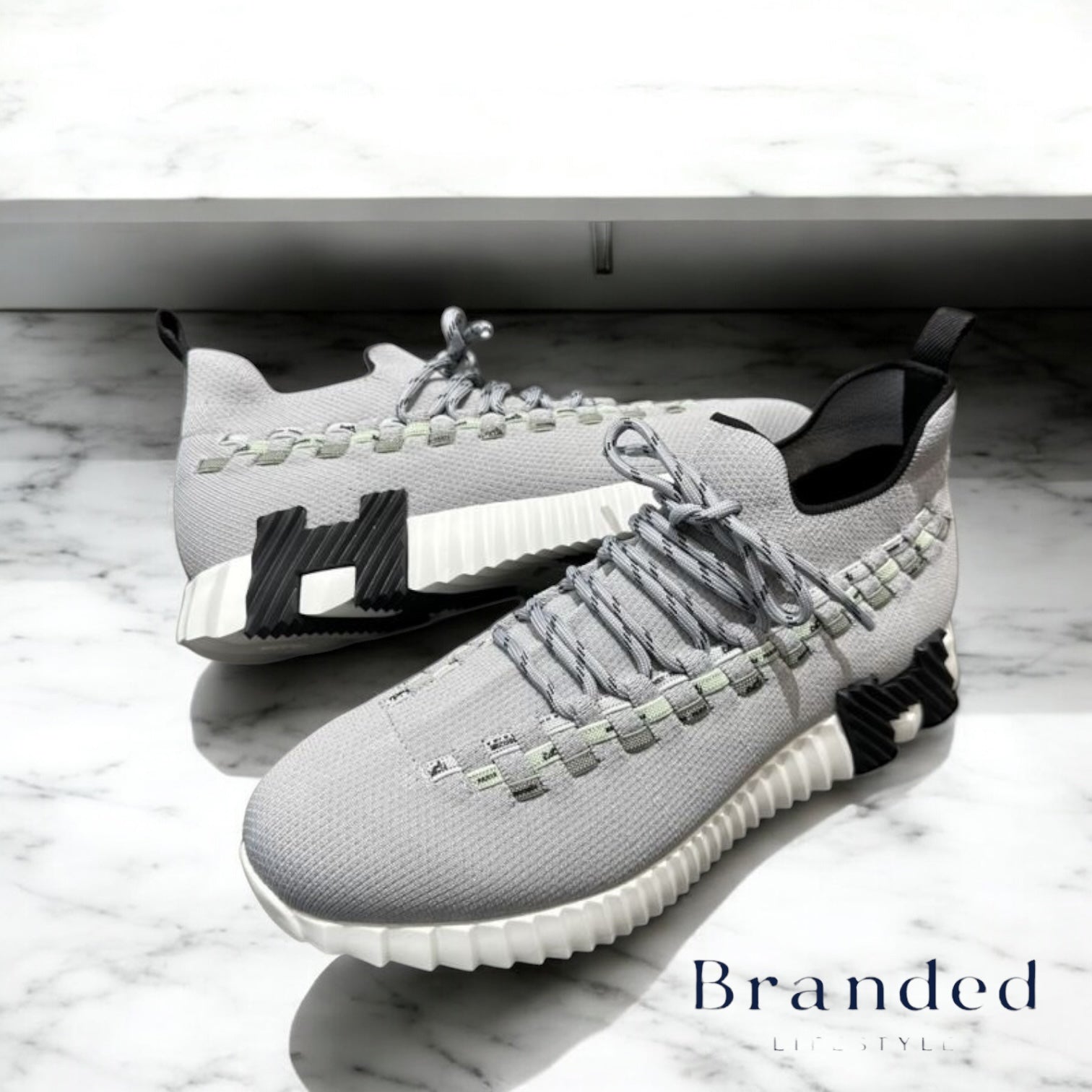 (PRE-ORDER) HMES - FLEX SLIP ON TRAINERS - GREY