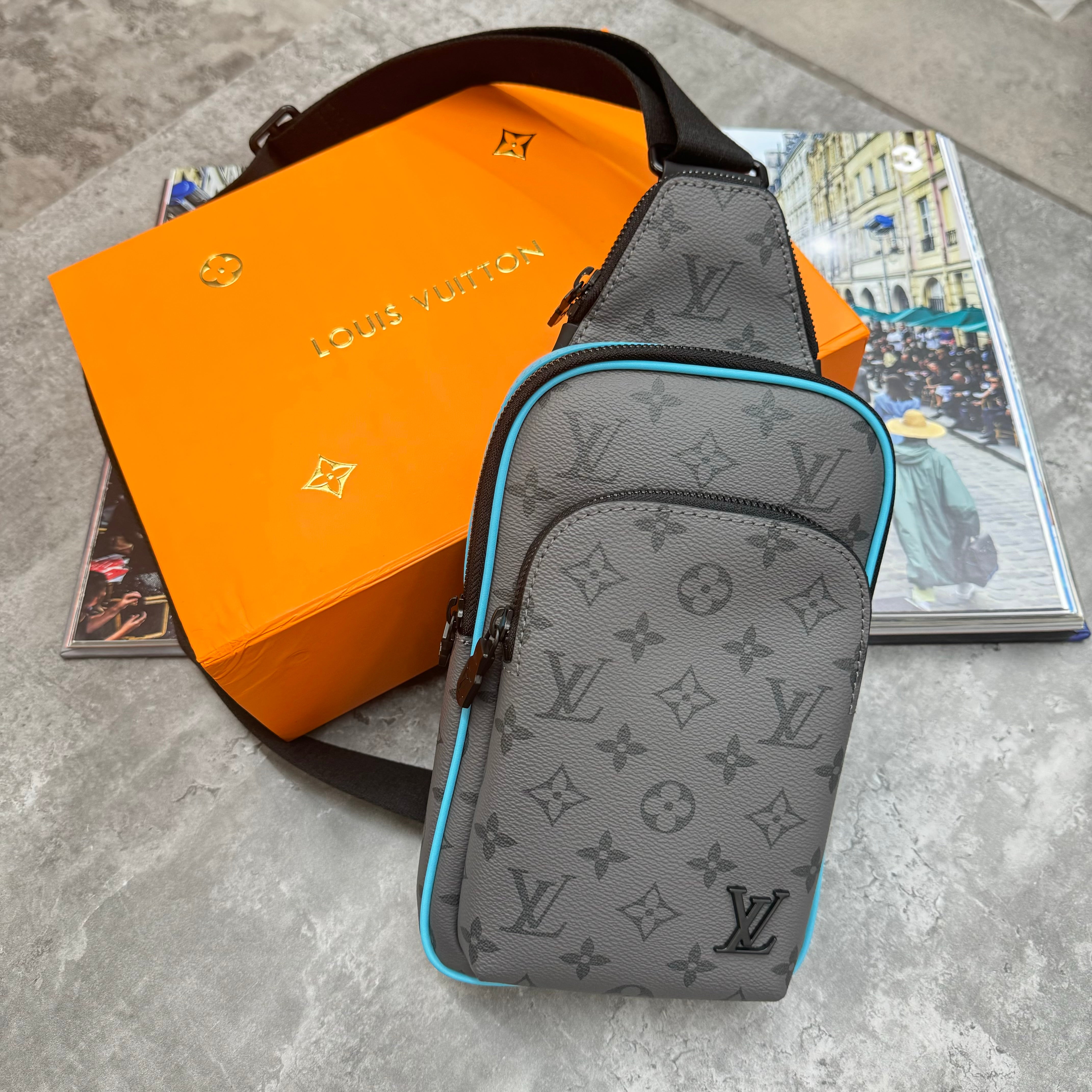 LVE - CROSSBODY BAG - GREY/BLUE