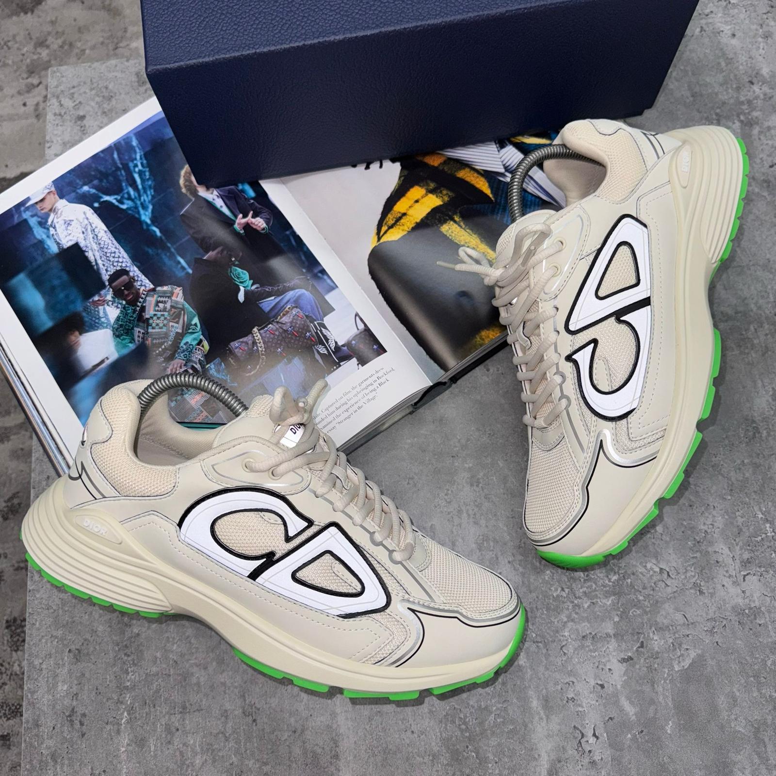 B30 - TRAINER - CREAM/LIME (PRE-ORDER)